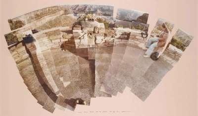 Grand Canyon, Arizona With My Shadow by David Hockney