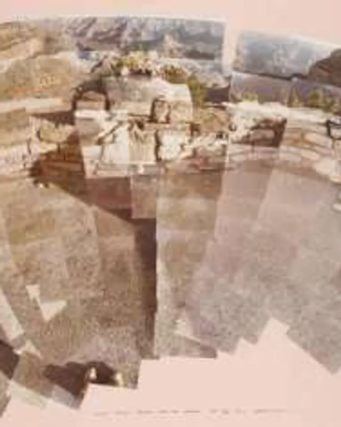 Grand Canyon, Arizona With My Shadow by David Hockney