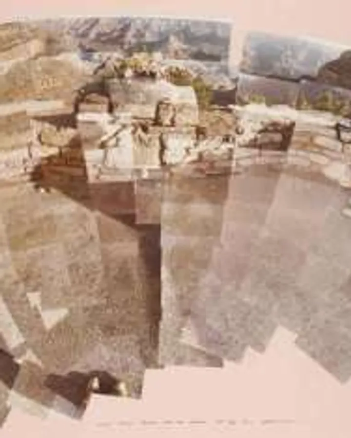 Grand Canyon, Arizona With My Shadow by David Hockney