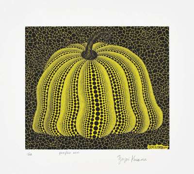 Pumpkin 2000 (yellow) by Yayoi Kusama