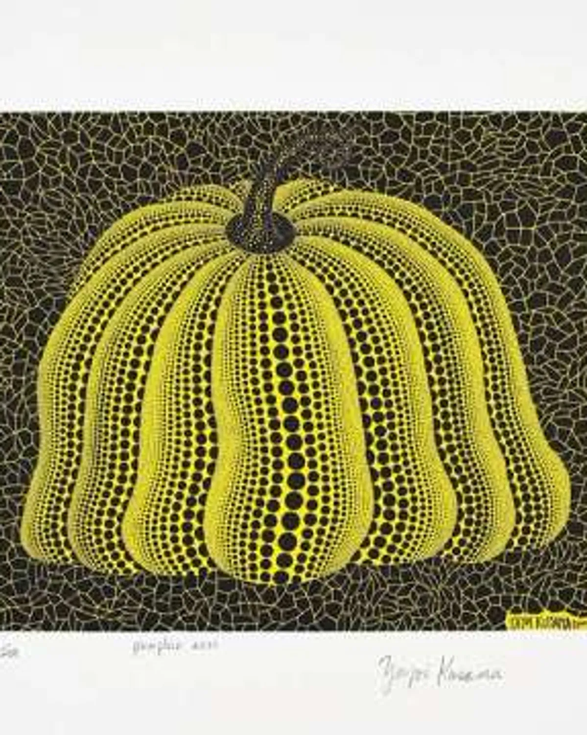 Pumpkin 2000 (yellow) by Yayoi Kusama