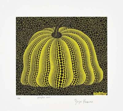 Pumpkin 2000 (yellow) by Yayoi Kusama
