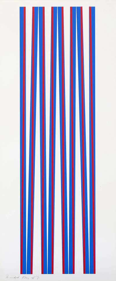 Elongated Triangles 1 by Bridget Riley