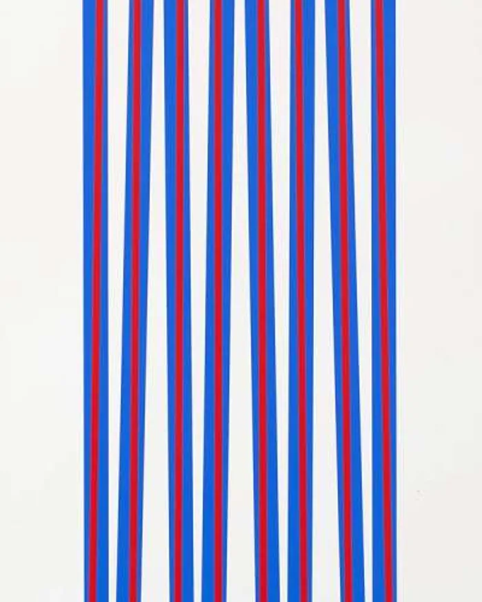 Elongated Triangles 1 by Bridget Riley