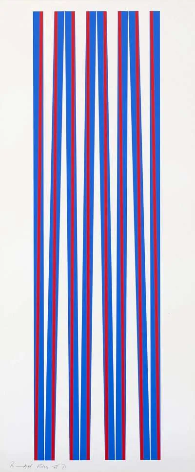 Elongated Triangles 1 by Bridget Riley