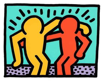 Best Buddies by Keith Haring