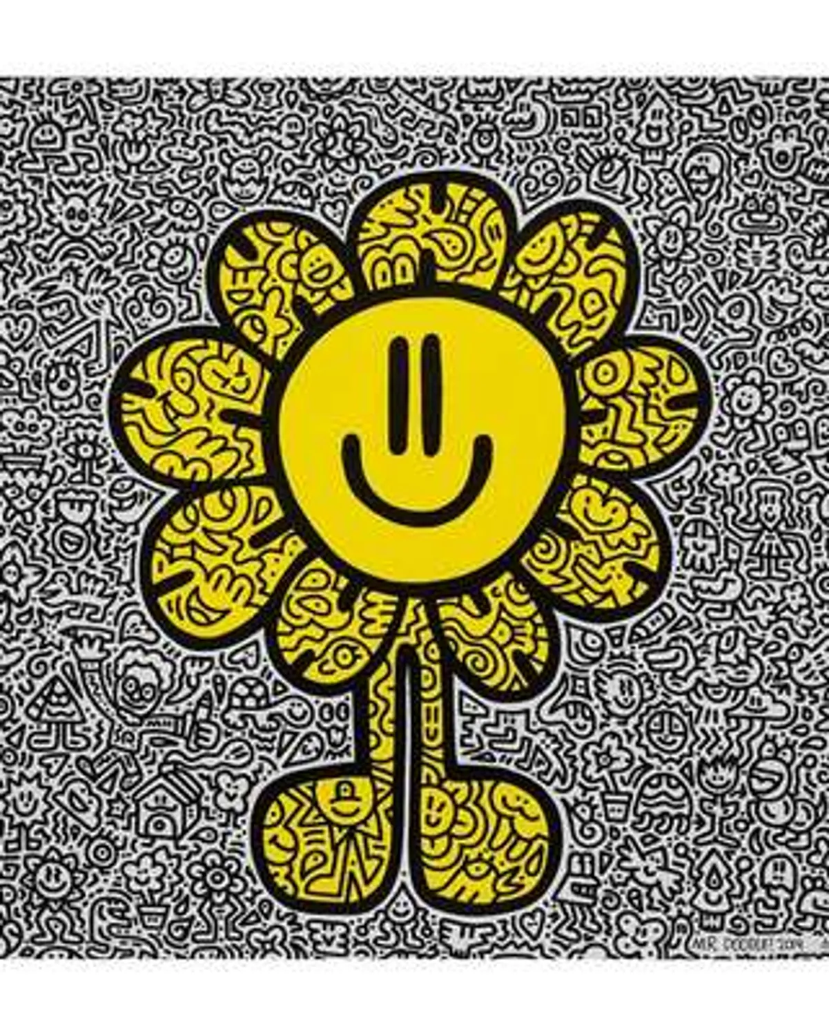 Yellow Flower by Mr Doodle