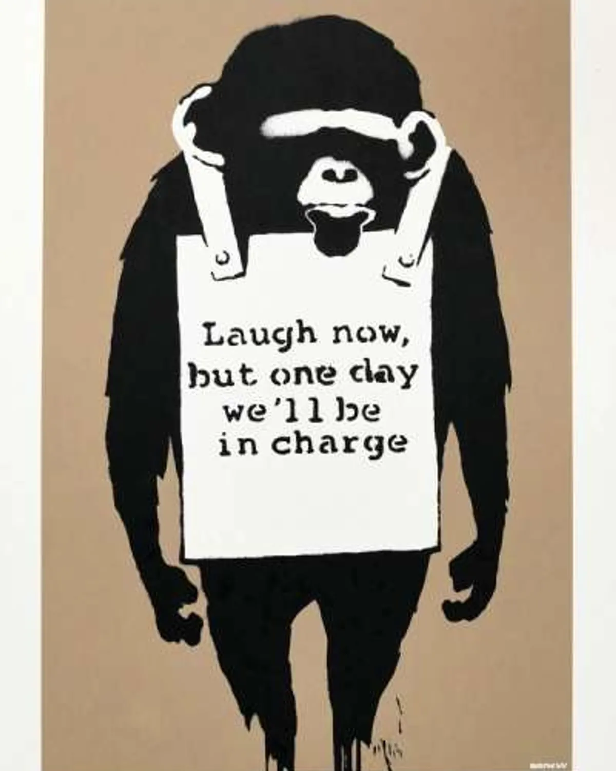 Laugh Now by Banksy
