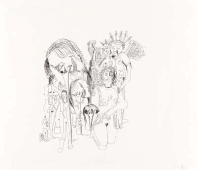 More Sketches Of Spain - For Miles Davis #5 by George Condo