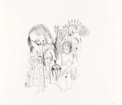 More Sketches Of Spain - For Miles Davis #5 by George Condo