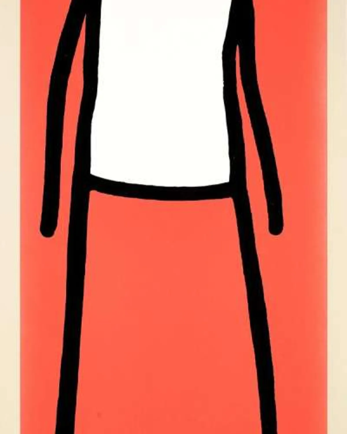 Walk (red) by Stik