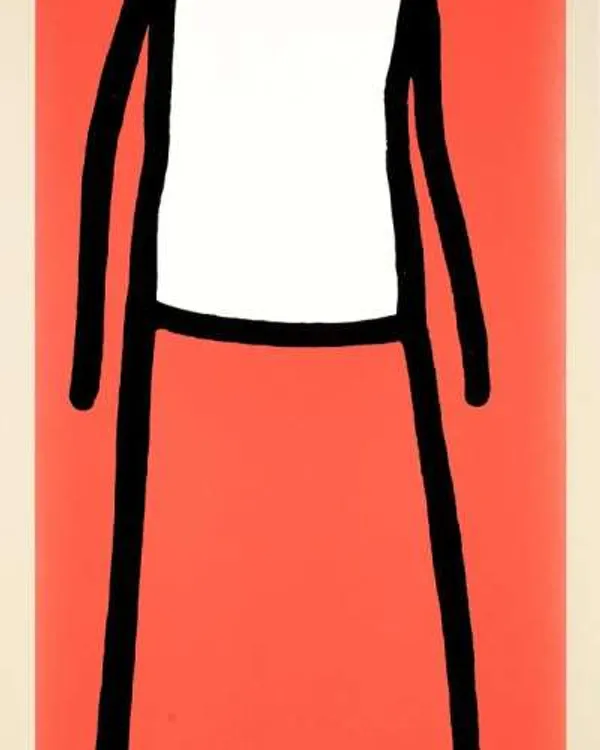 Walk (red) by Stik
