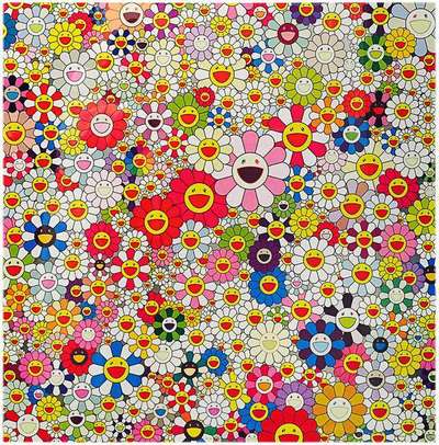 Flowers In Heaven by Takashi Murakami