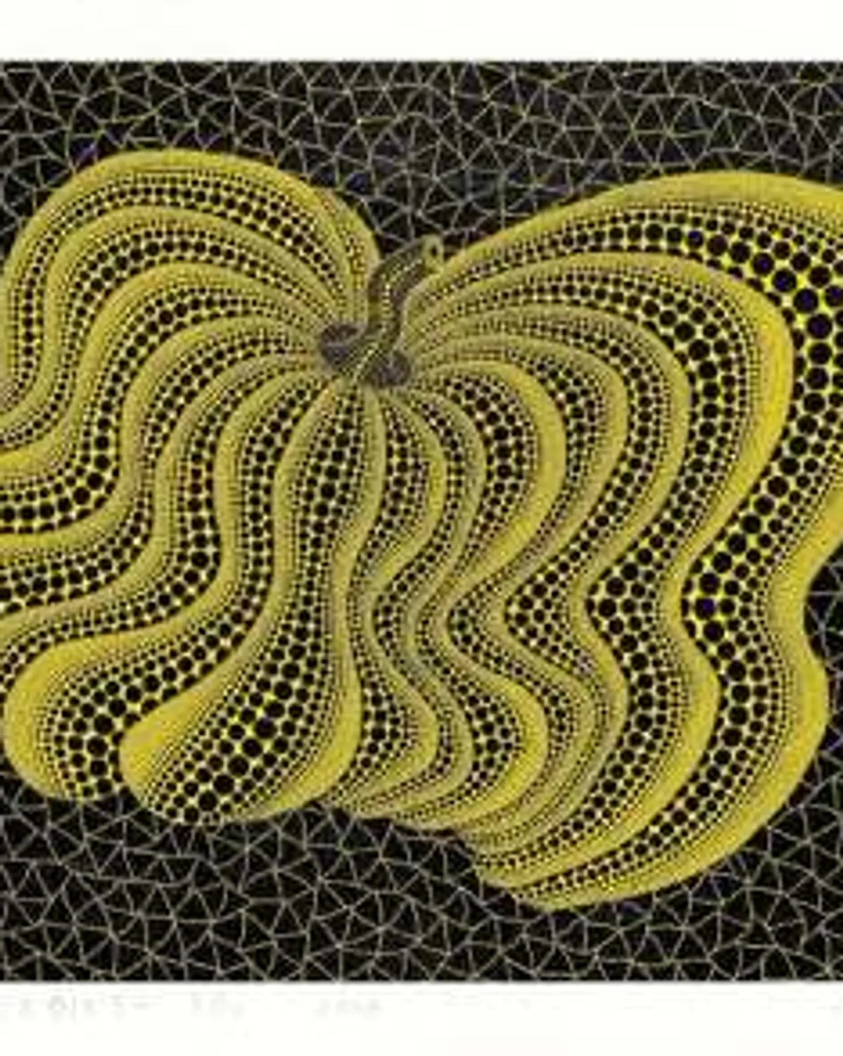 Dancing Pumpkin (YBL) , Kusama 320 by Yayoi Kusama