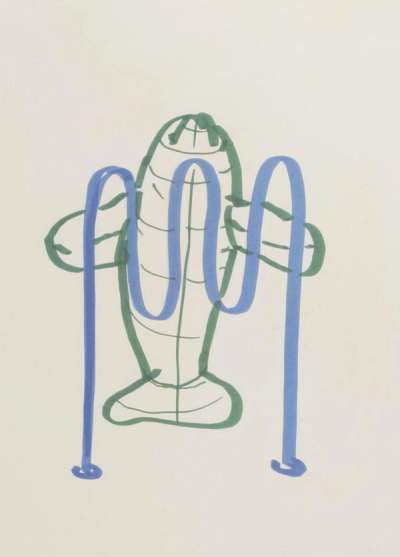 Dolphin (bicycle rack) by Jeff Koons