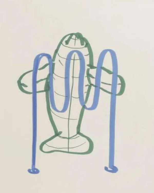 Dolphin (bicycle rack) by Jeff Koons