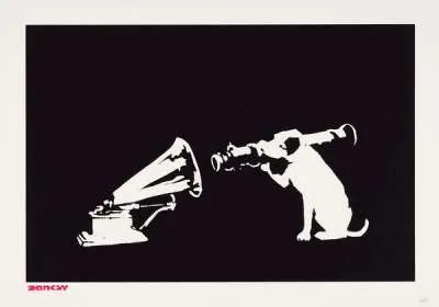 HMV Dog by Banksy