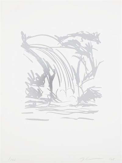 Untitled (waterfall drawing)