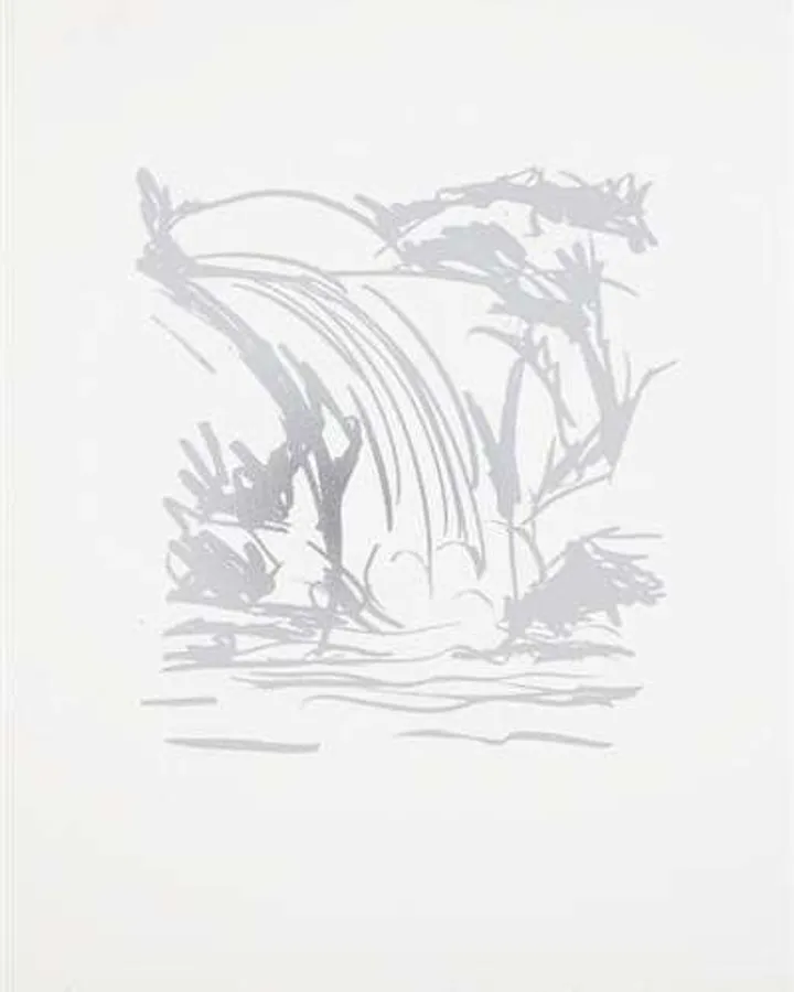 Untitled (waterfall drawing) by Jeff Koons