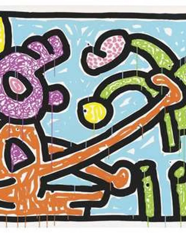 Flowers I by Keith Haring