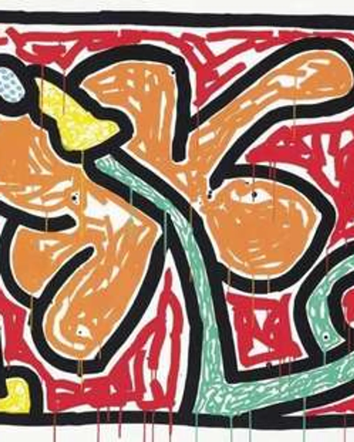Flowers V by Keith Haring