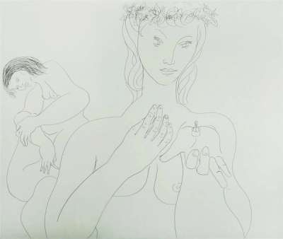 More Sketches Of Spain – For Miles Davis #1 by George Condo