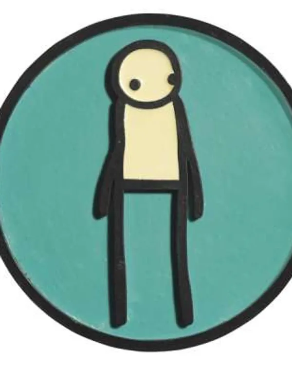 Plaque (heritage blue) by Stik