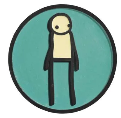 Plaque (heritage blue) by Stik