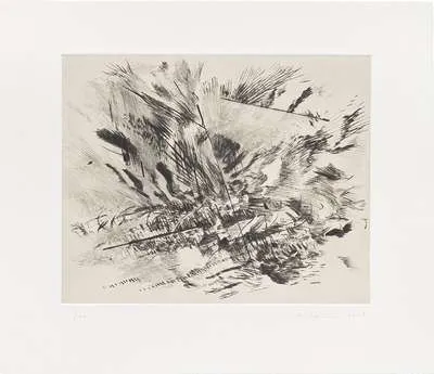 Untitled (Grey Area) by Julie Mehretu