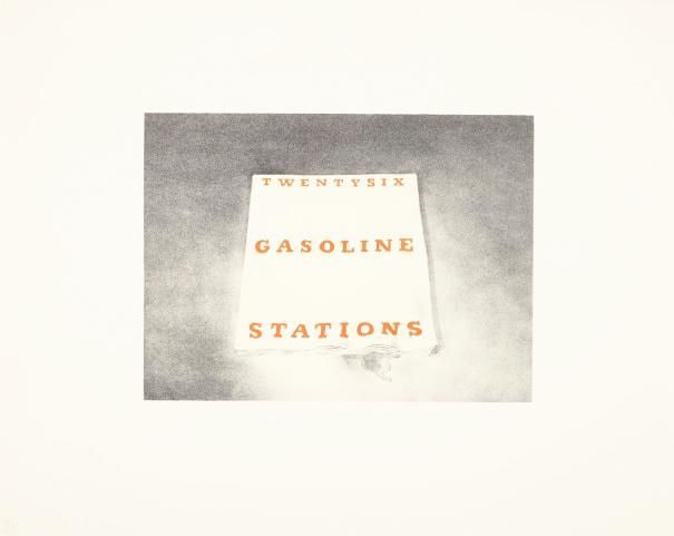 Twentysix Gasoline Stations, Book Cover by Ed Ruscha
