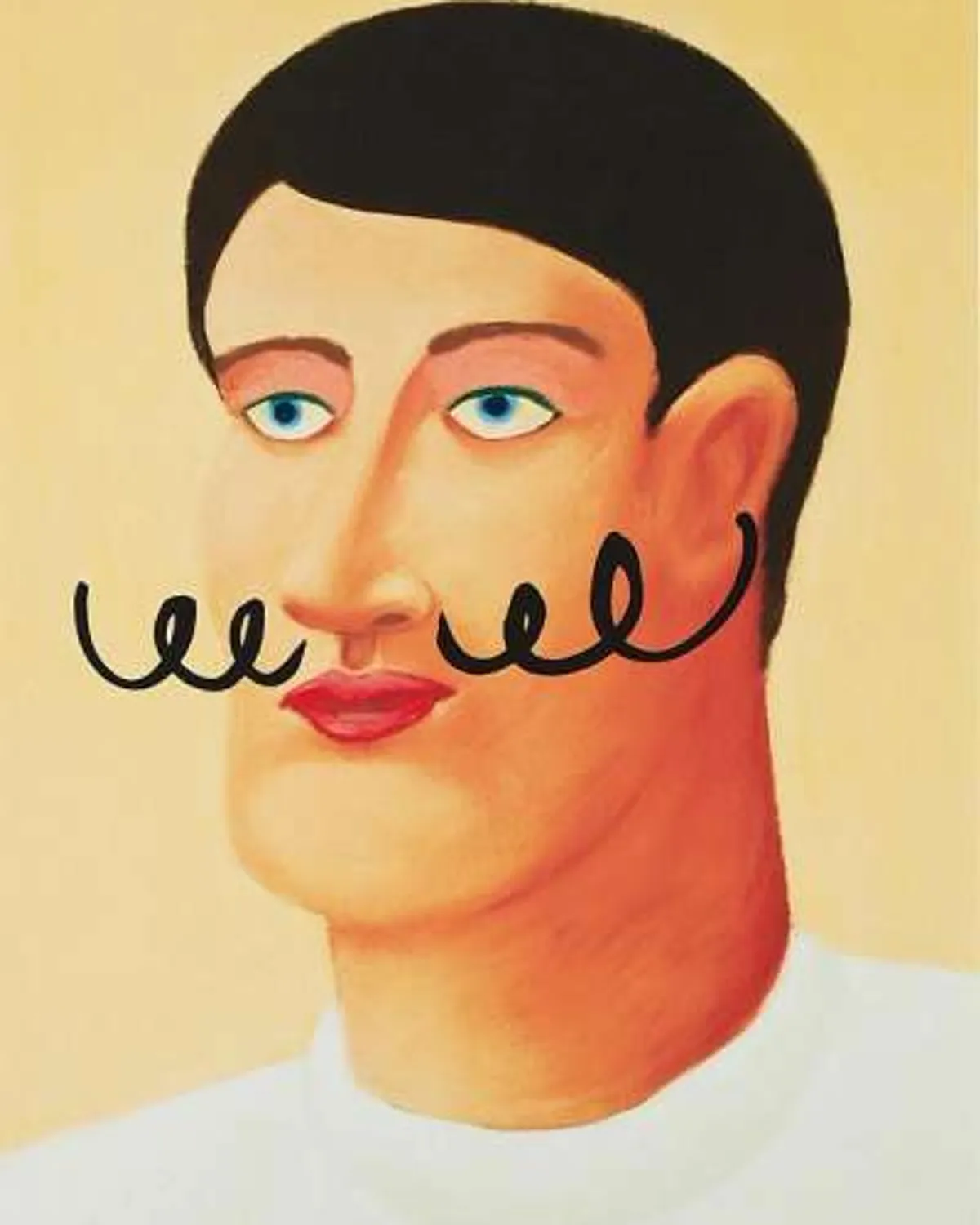 Portrait With A Moustache by Nicolas Party