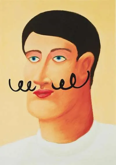 Portrait With A Moustache by Nicolas Party