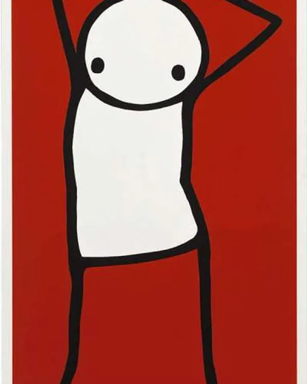 Dancer (red) by Stik
