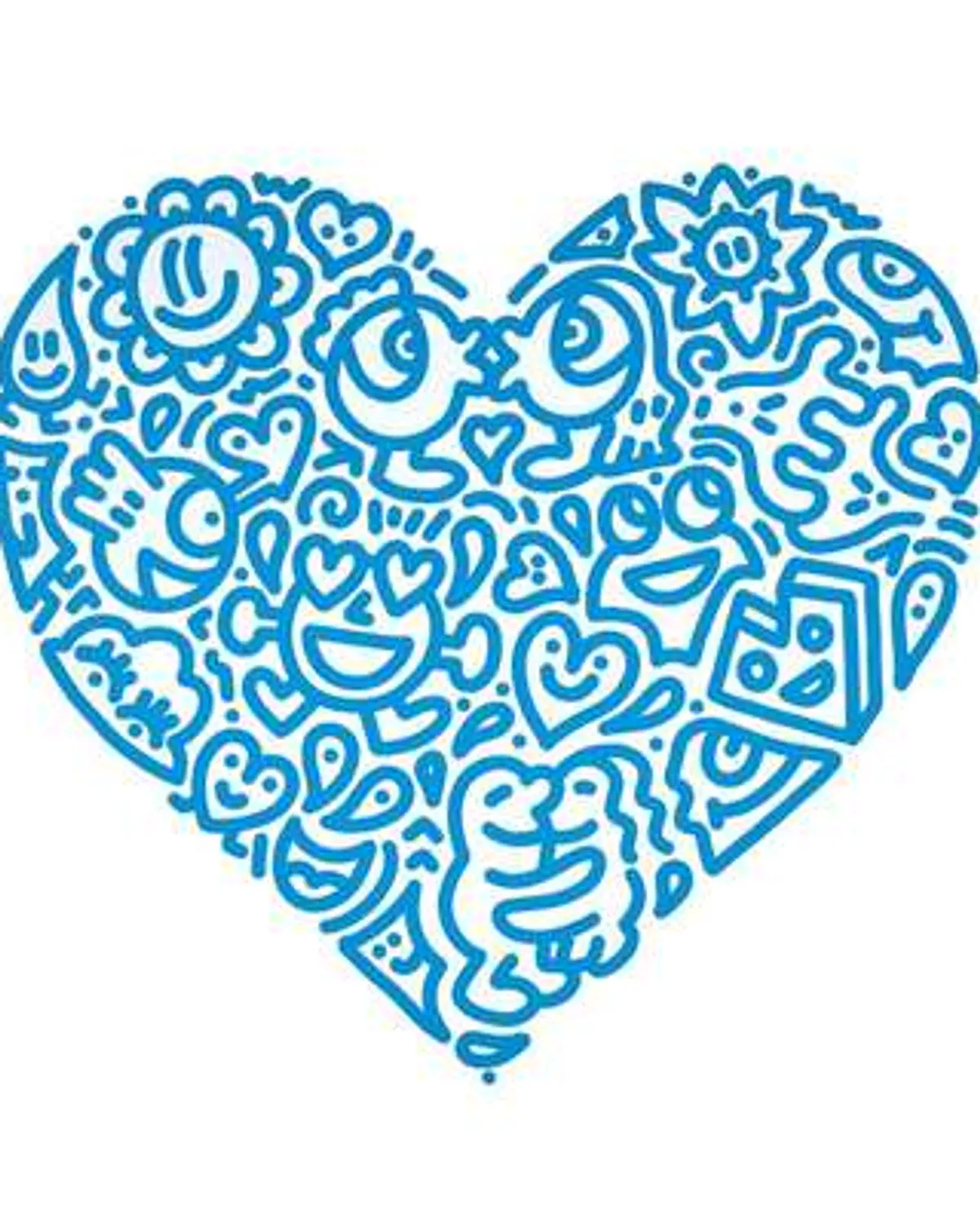 Lovers Cuddle by Mr Doodle
