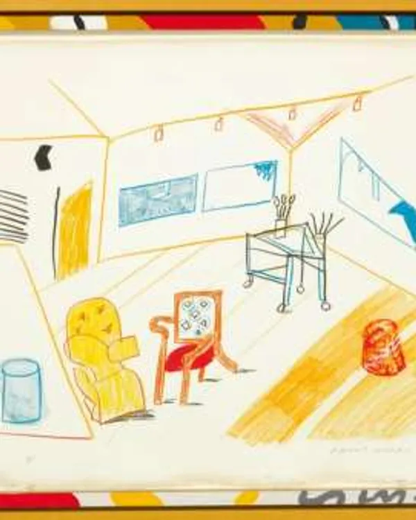 Conversation In The Studio by David Hockney