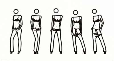 Bijou Gets Undressed 6 by Julian Opie