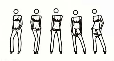 Bijou Gets Undressed 6 by Julian Opie
