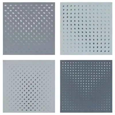 Nineteen Greys (complete set) by Bridget Riley