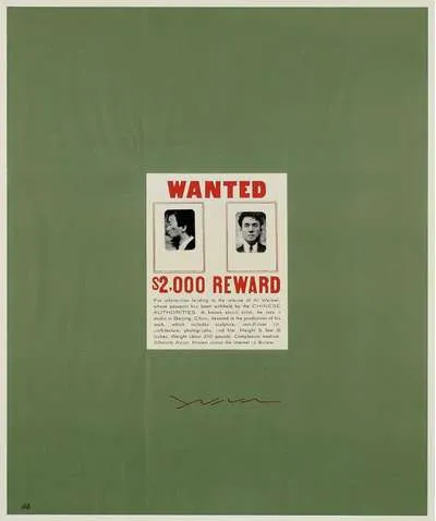 Deluxe Wanted Poster by Ai Weiwei
