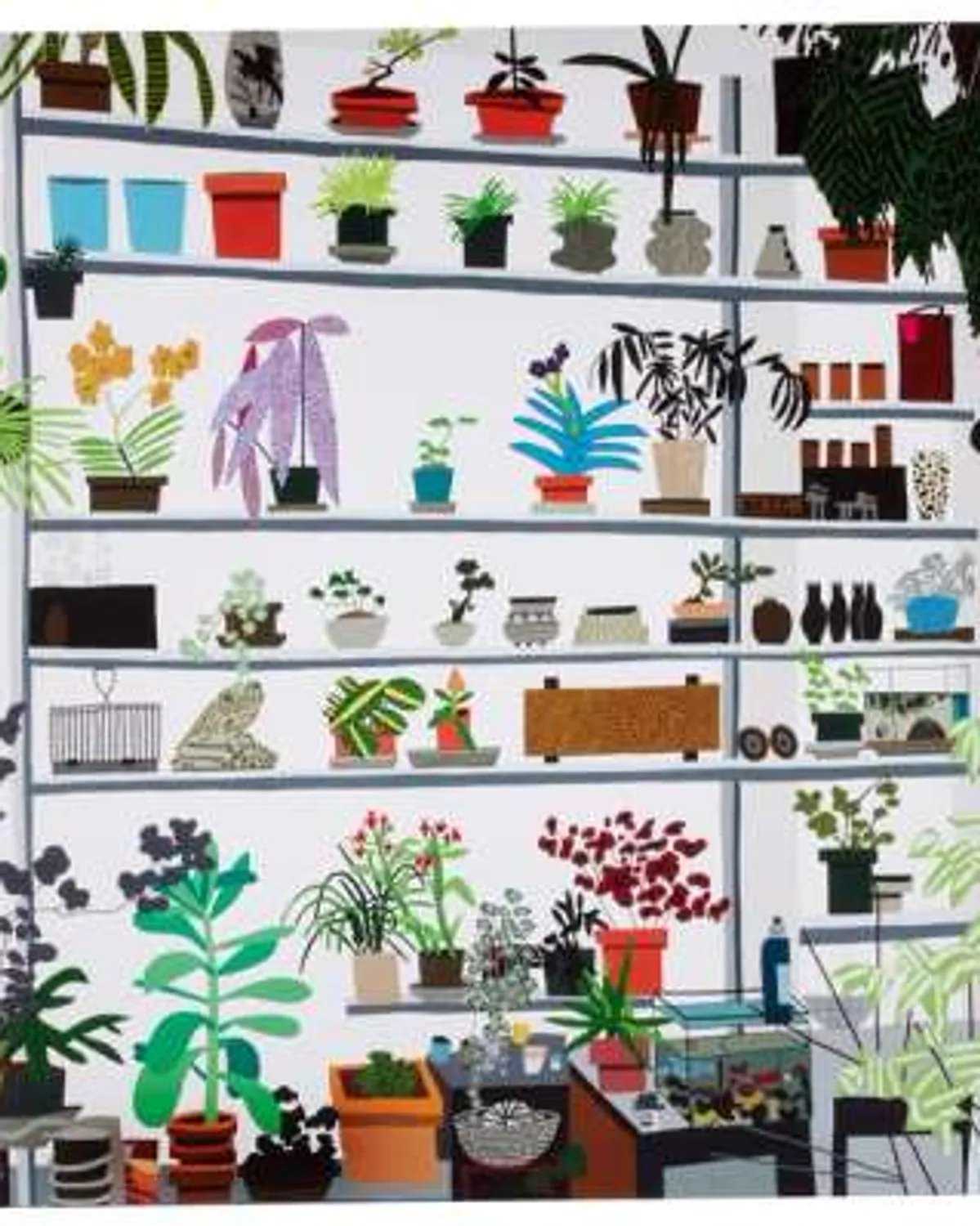 Large Shelf Still Life by Jonas Wood