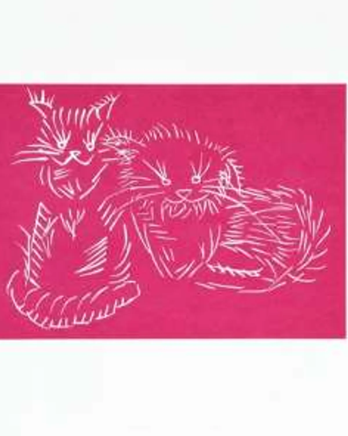 Cats (Pink) by Ai Weiwei