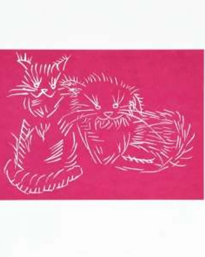 Cats (Pink) by Ai Weiwei