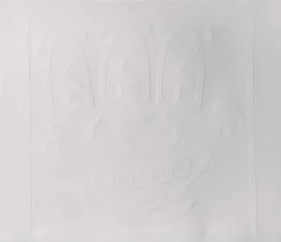 Three Eyed Monster (white) by Keith Haring