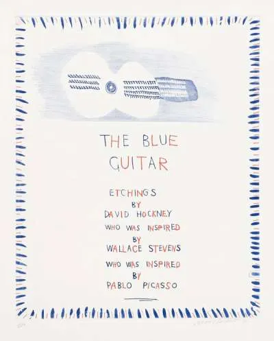 The Blue Guitar (frontispiece) by David Hockney