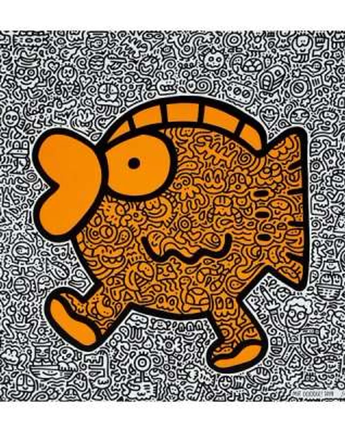 Orange Fish by Mr Doodle