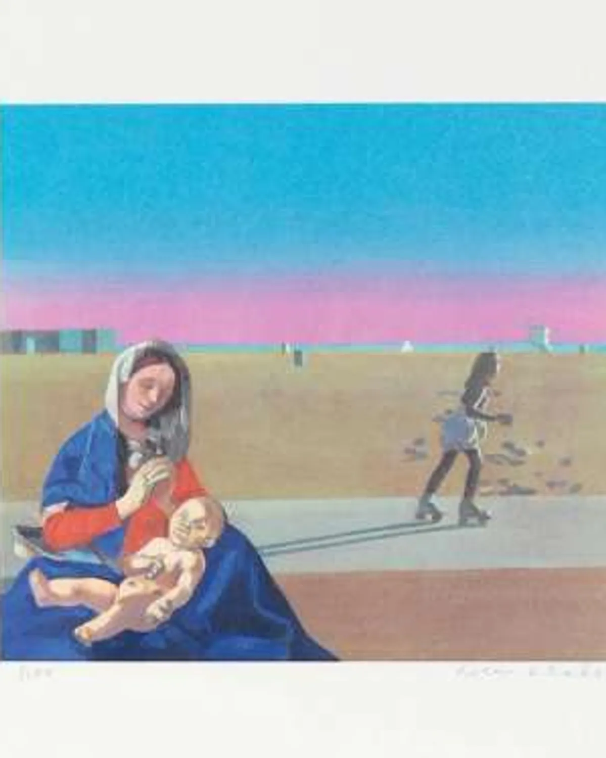 Madonna On Venice Beach 4 by Peter Blake