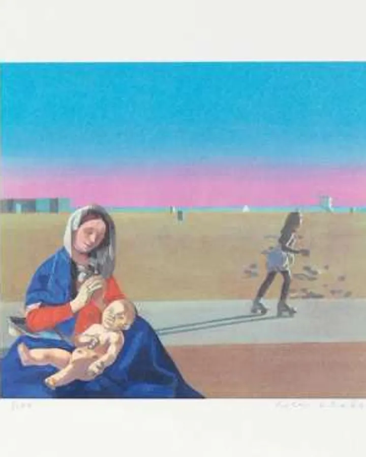 Madonna On Venice Beach 4 by Peter Blake