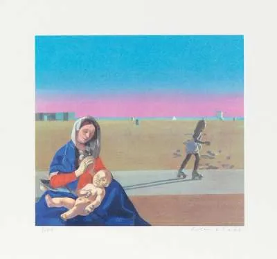 Madonna On Venice Beach 4 by Peter Blake