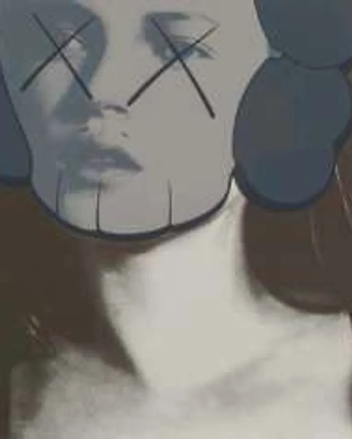 Kate Moss, White Gloves by KAWS
