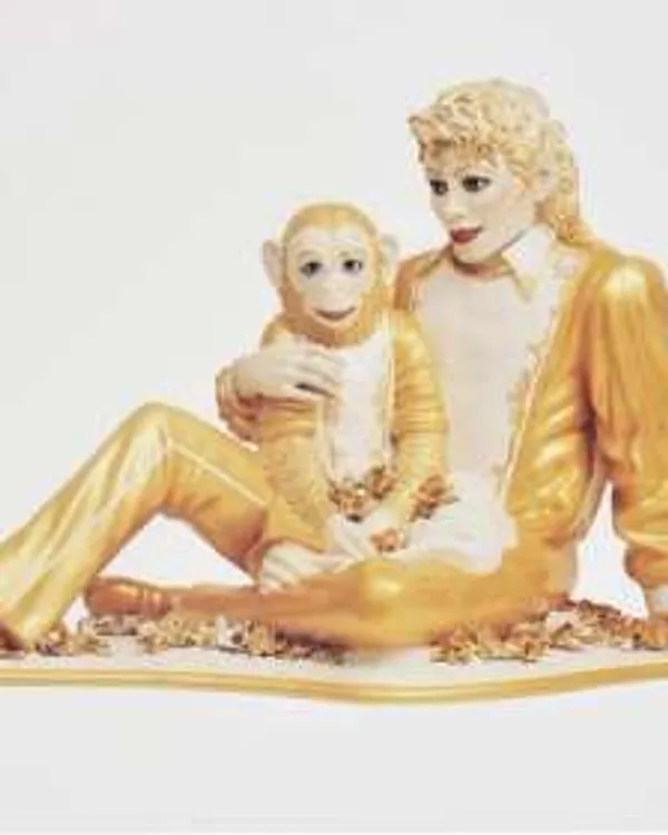 Michael Jackson And Bubbles by Jeff Koons